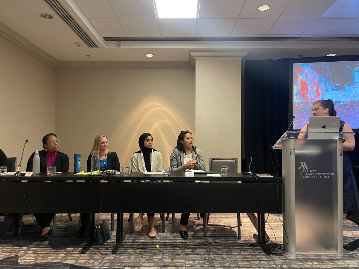 VeronicaYKang's tweet photo. Great times discussing culturally sustaining family school partnership (Alex Peña),impact of EC expulsion on families (Rabia Zabid, @ProfeCoba @SETLLab) &amp;supporting families of div racial, cultural, SES, employment background(@ProfMorganPhD,Kanwar Singh, Julie Sill)! #AERA23 https://t.co/YoQdKPt9a5