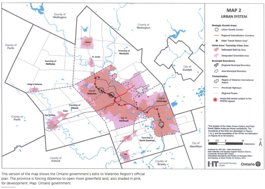 Yet another excellent article in The Narwhal today about the amount of farmland destruction Doug Ford is forcing on communities across Ontario:

thenarwhal.ca/ontario-waterl…

We had a sustainable Regional Official Plan with affordable housing &amp; that protected our essential farm lands.