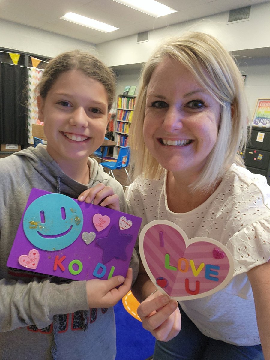 A teacher added a "fun time with the counselor" coupon to their PBS rewards this week. This sweet girl decided we should have craft time and then made something for her sister. ❤️