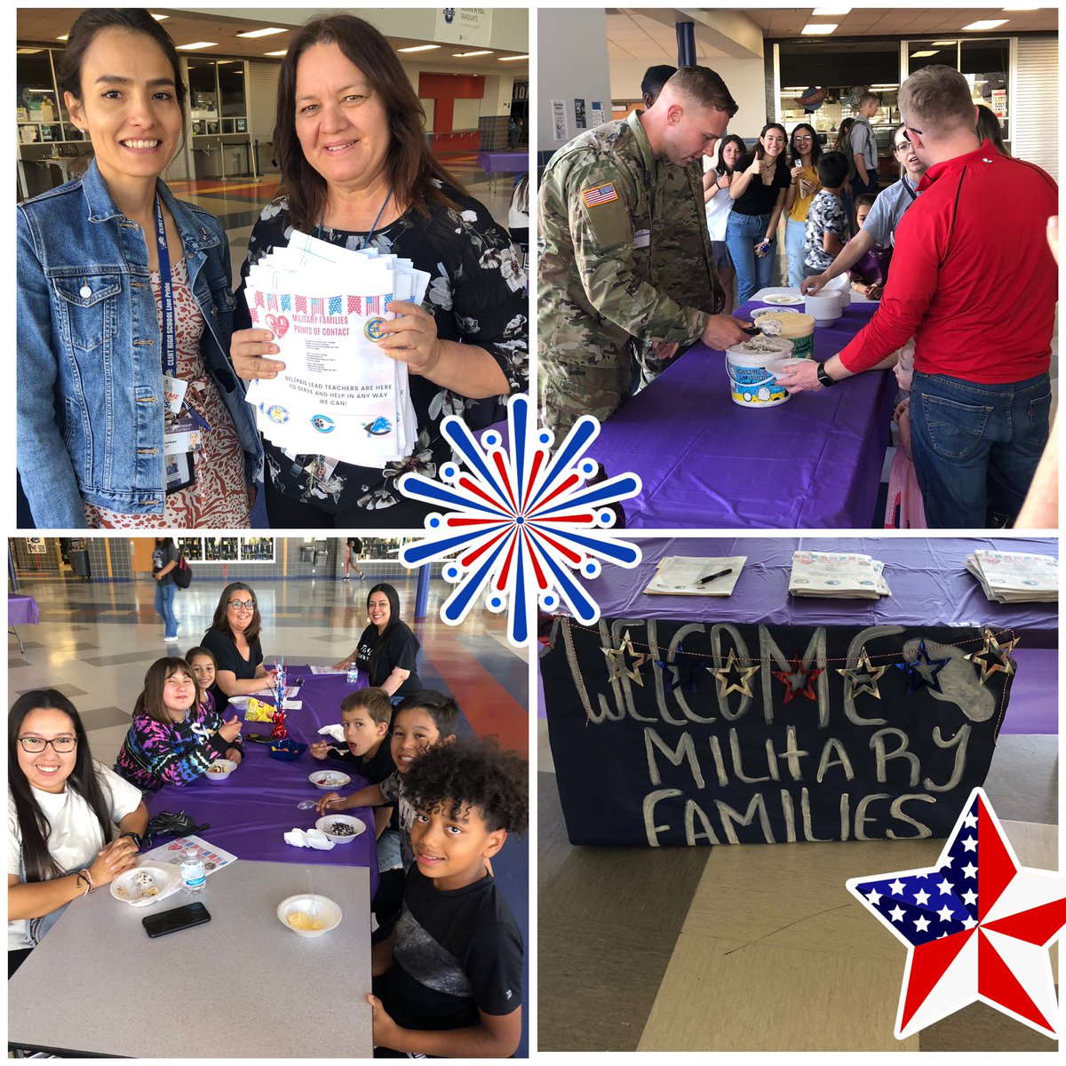 Laura_TMedina's tweet photo. I love our feeder pattern events! Thank you for joining us at our ice cream social where we had the opportunity to visit with other military families in our community. Thank you Fort Bliss soldiers for always supporting our Clint Community events. โค๏ธ๐ค๐๐บ๐ธ๐ #militarystrongcisd https://t.co/tVhbvtANXu
