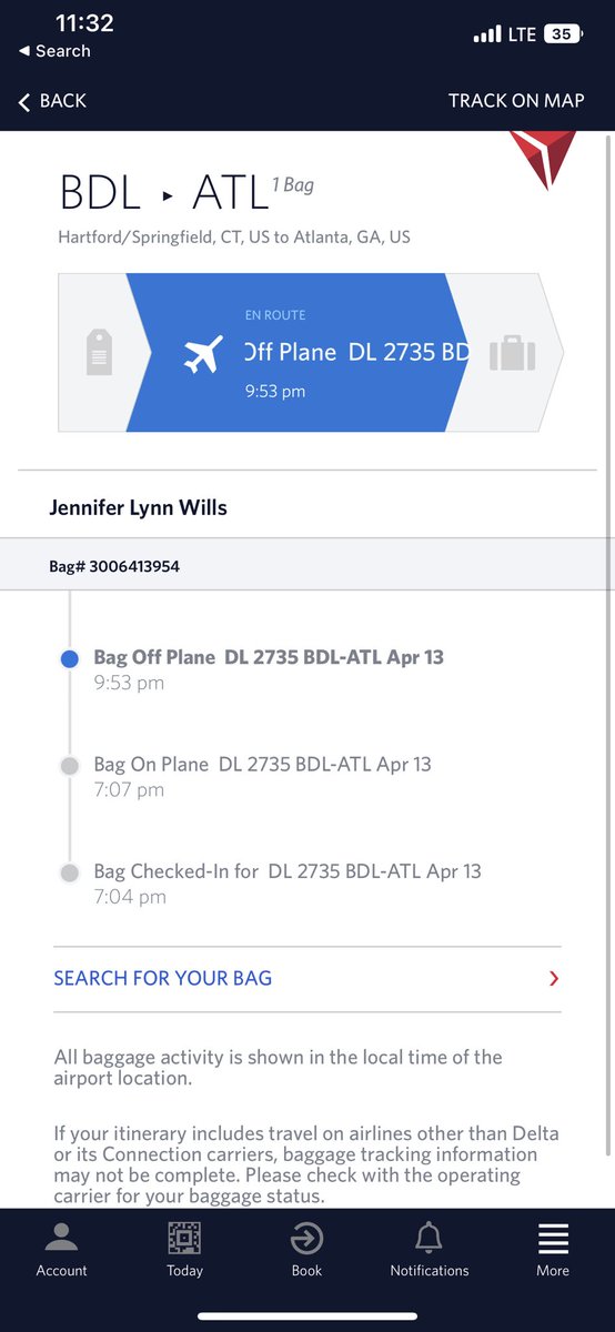jennygeraci_'s tweet photo. Hey @Delta what in the world is going on here? My bag was unloaded at 9:53 and they’re telling me it’s still just SITTING BY THE AIRCRAFT?! AN ENTIRE FLIGHT’S BAGS HAVE JUST BEEN SITTING FOR NEARLY TWO HOURS AND WE HAVE ZERO UPDATES? So glad I spent so much $ on this flight https://t.co/EMfp3oriGa