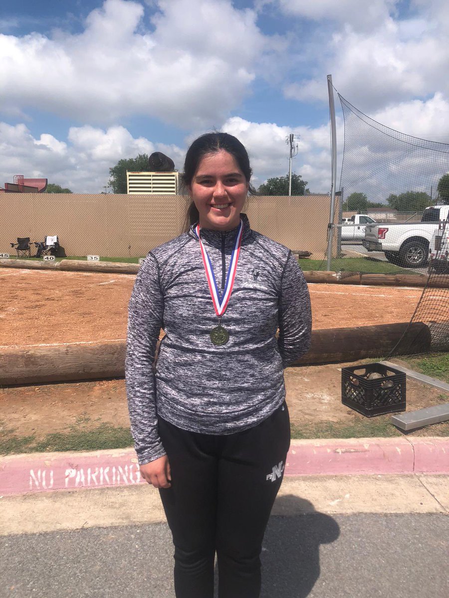 PsjaNorthTrack's tweet photo. Huge Congratulations to our Shot Put and Discus District Champion 🥳🤩! #areabound https://t.co/n8Dfx5Y6tC