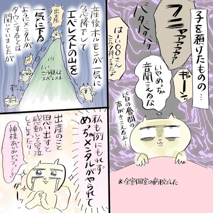出産後「まー可愛いベビちゃん😍」モードになるかと思ったら違った(4/4)
まだ続きあった🤔
 #正直出産ってどうだったか教えて 