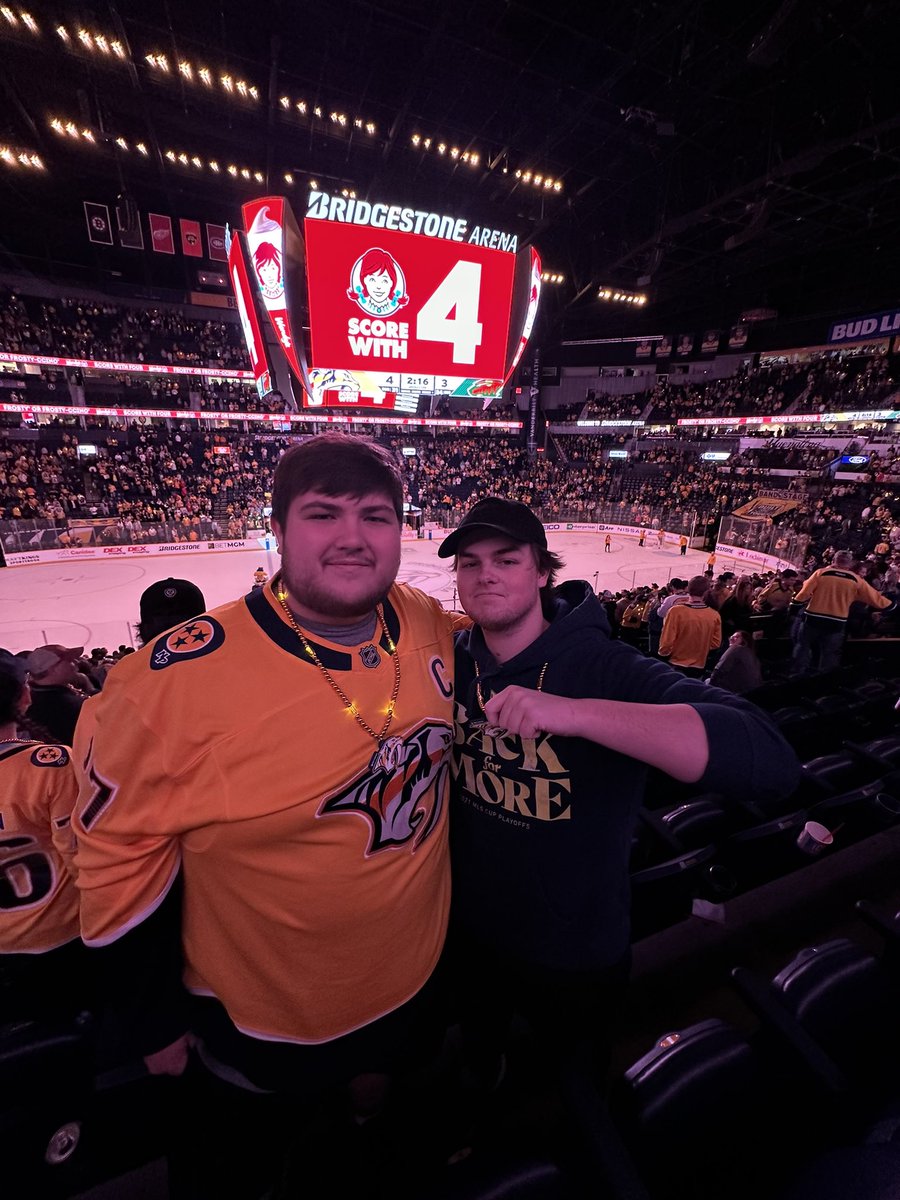 DawsonPParker's tweet photo. Them boys are up to something in Nashvegas #PredsWin https://t.co/1neDYoYSoG