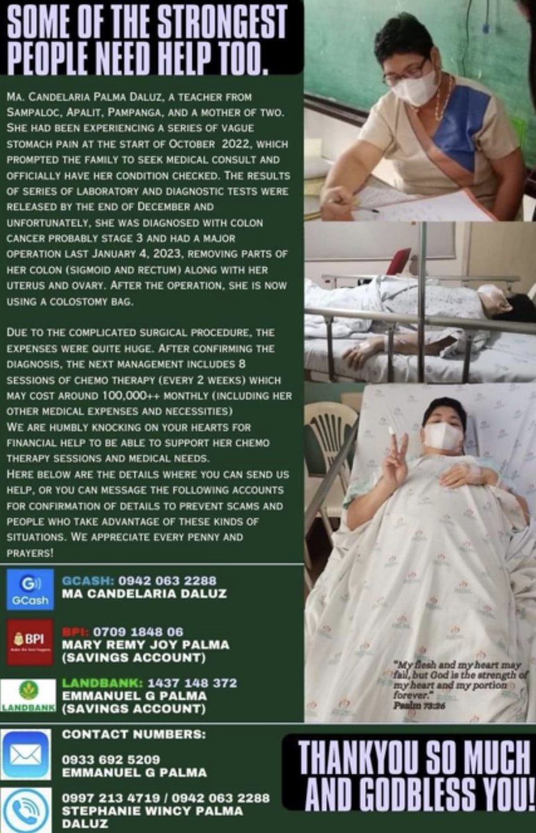 _RemPalma's tweet photo. There are situations that are way beyond our control. We are humbly asking for your help to be able to support our father and eldest sister’s medical needs. Please pray for us too, as we face one of the biggest challenge in our lives as a family.
Thank you so much.🙏🏻 https://t.co/NTvxiEcenr