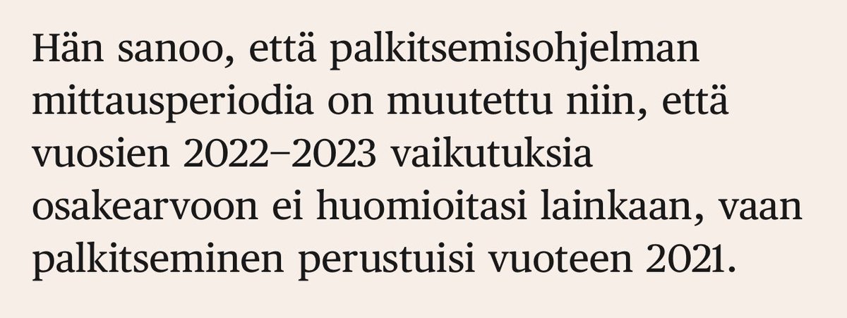 Fortumilla Pena veti ässän hihasta ja keksi, että unohdetaan vuoden 2022 kuuden miljardin Uniper-tappiot niin saadaan kaikki isommat bonukset. 

Valtionyhtiöiden röyhkeys on ihan omaa luokkansa. 

hs.fi/talous/art-200…
