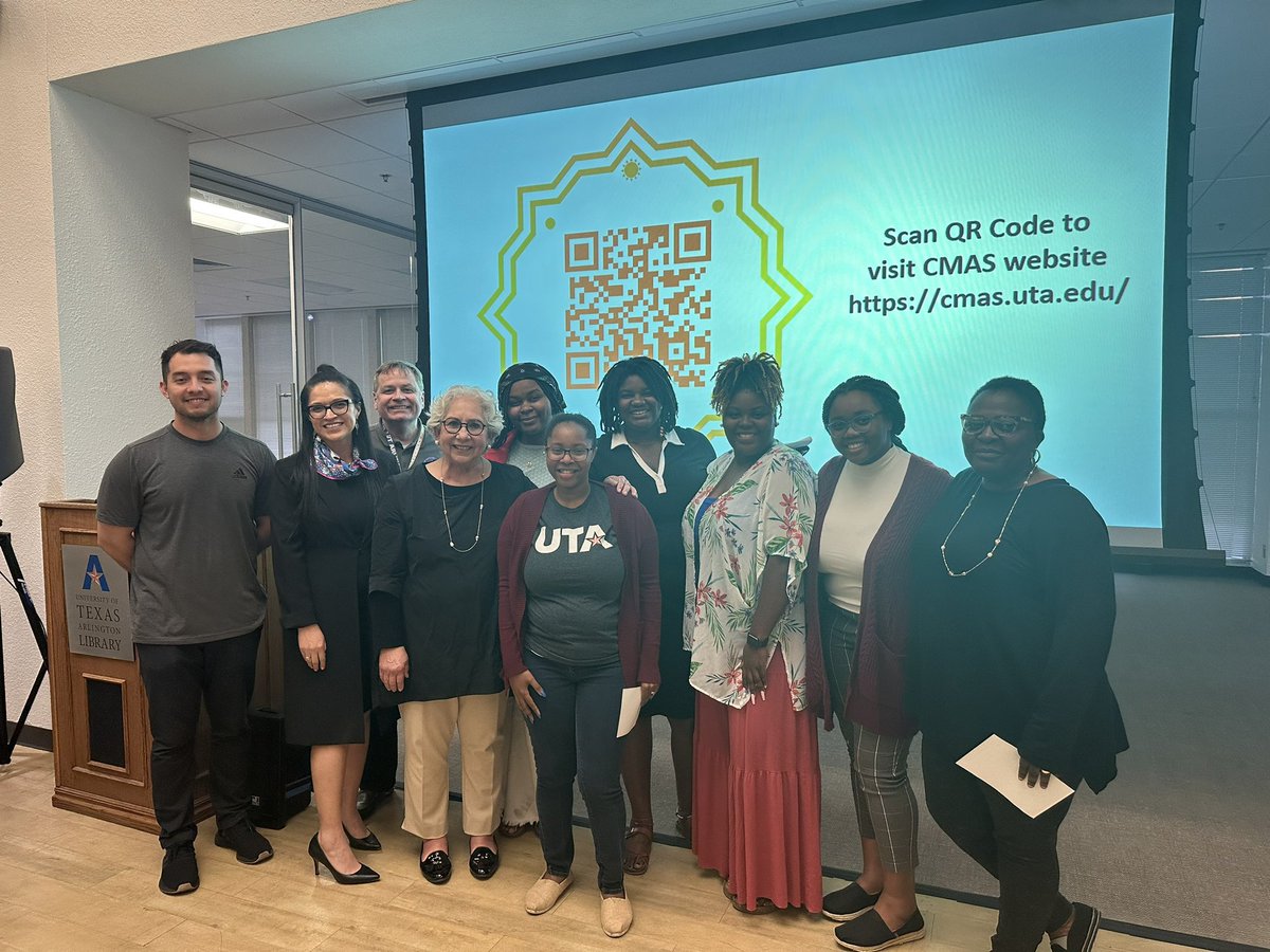 eyeshajae's tweet photo. Had the honor and privilege of hearing Dr. Julieta V. García speak at the @CMASatUTA Distinguished Lecture yesterday, with my classmates and @DraMariaDelgado
#MEdloading #HigherEdAdmin
#DEI https://t.co/84uoYajsiC