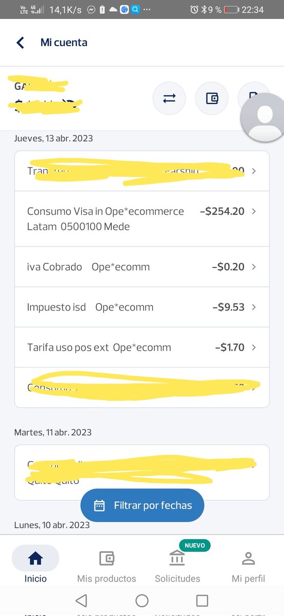 Gaojack87's tweet photo. Señores #Opeecommerce  @LATAMAirlines, @LATAMAirlinesUS @LATAM_ECU, #LATAM  a quien corresponda, yo como titular de la tarjeta de débito, no he realizado el consumo que se muestra en la fotografía, tener en cuenta @BancoPichincha  #bancopichincha https://t.co/27Npn0ASxi