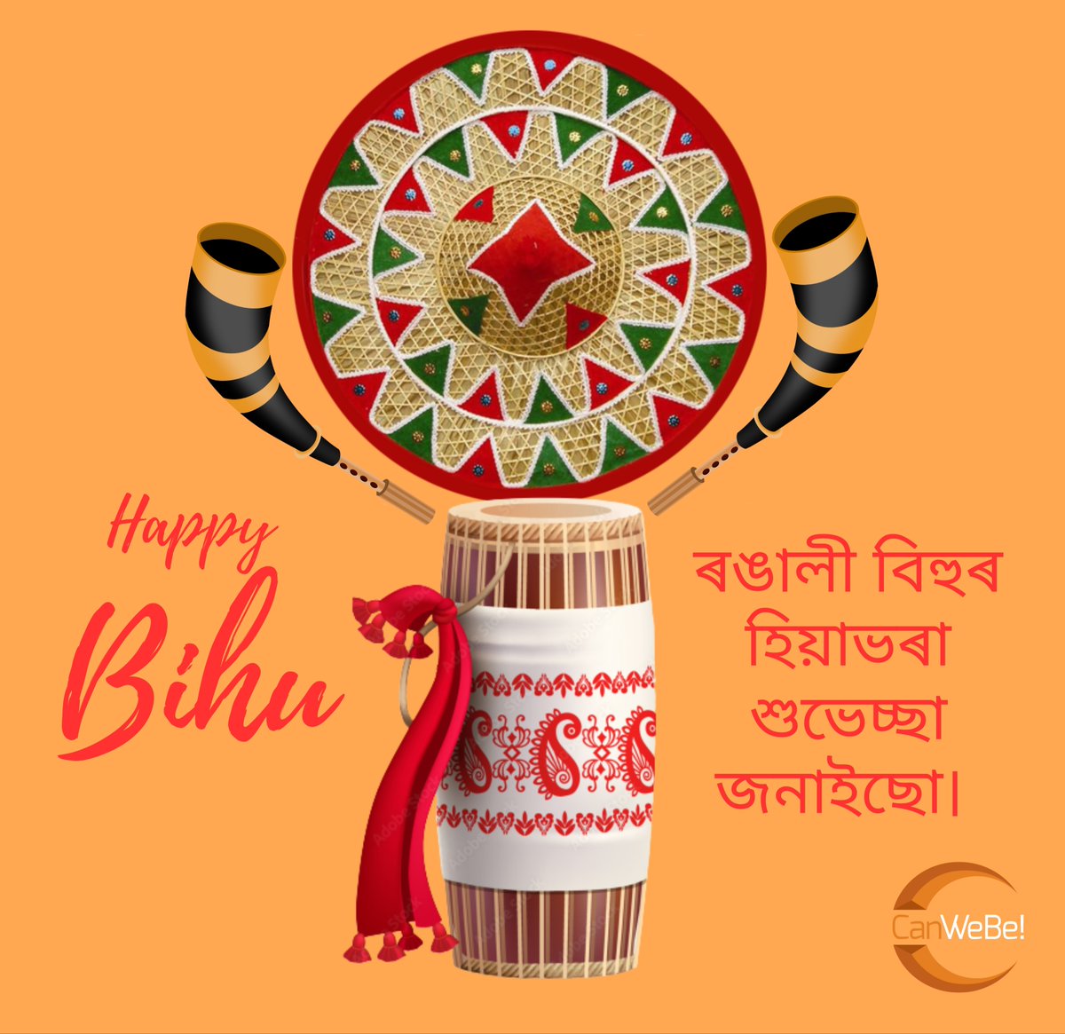 teamcanwebe's tweet photo. Hey Assamese folks, wish you all a very happy and prosperous Rangali Bihu.

#rongalibihu2023 
#assam 
#canwebe

https://t.co/PwygaxgJ3r https://t.co/cPB1oKqt7K