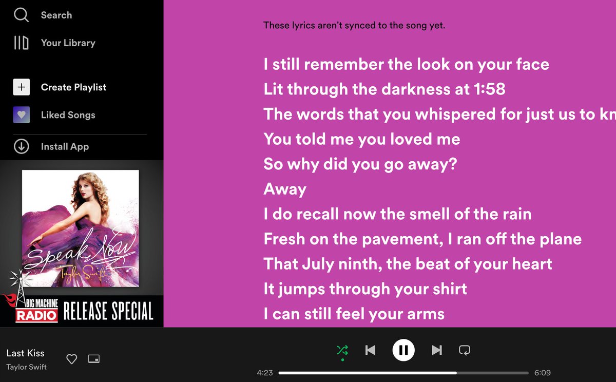 icancan17's tweet photo. LAST KISS, the most underrated song of Taylor's. Period. #TaylorSwift https://t.co/9rJNnTqSxE