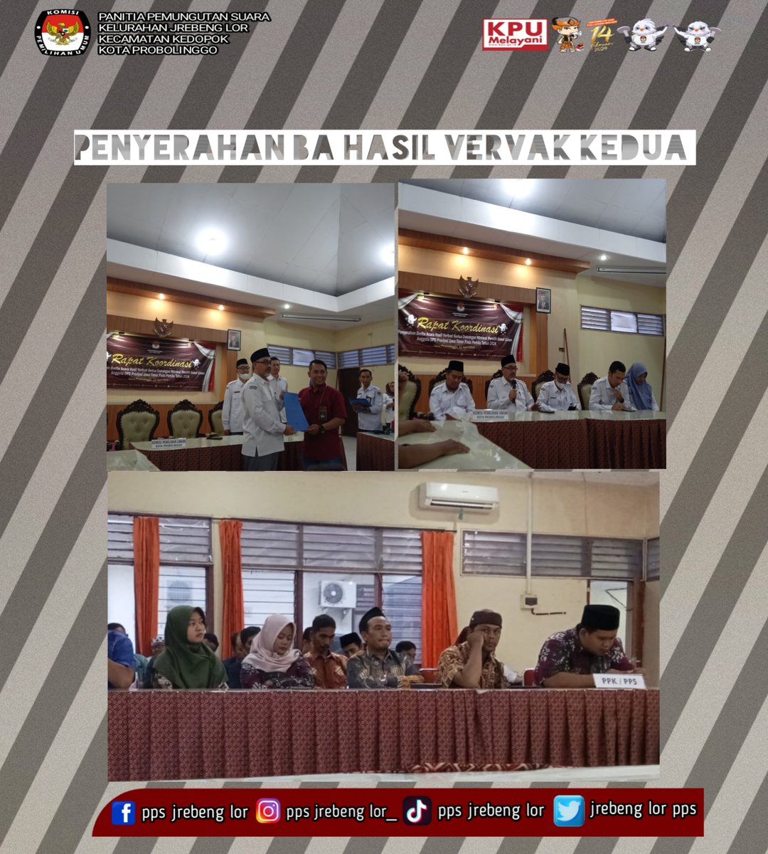 JrebenglorPps's tweet photo. sahabatpemilih 

Mengikuti Rapat Koordinasi penyerahan Berita Acara Hasil Verifikasi Kedua dukungan minimal pemilih bakal calon DPD.

Selasa, 10 April 2023

#kpumelayani #bersamakpukitabahagia #integritas24jam https://t.co/yUEZOQr90I