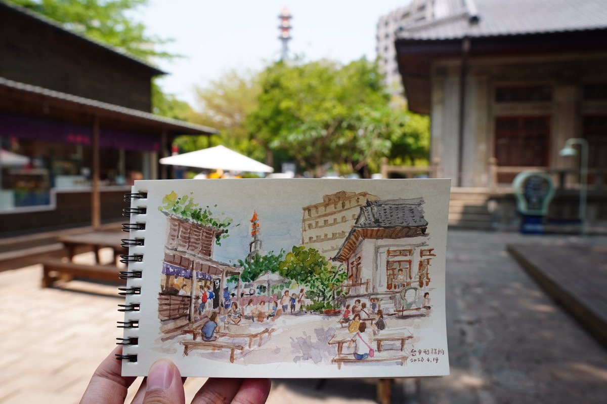 linchiangwen's tweet photo. 台中市西區 刑務所演武埸
#手繪 #插畫 #速寫 #urbansketchers #urbansketching #usk #urbansketch #台中 #Taichung #Taiwan #水彩 #watercolor #watercolour #鋼筆 #手帳 #shinhanpwc #shinhan #速寫台中 #urbansketcherstaichung #刑務所 #道禾六藝文化館 https://t.co/HXQ2VWBgwX
