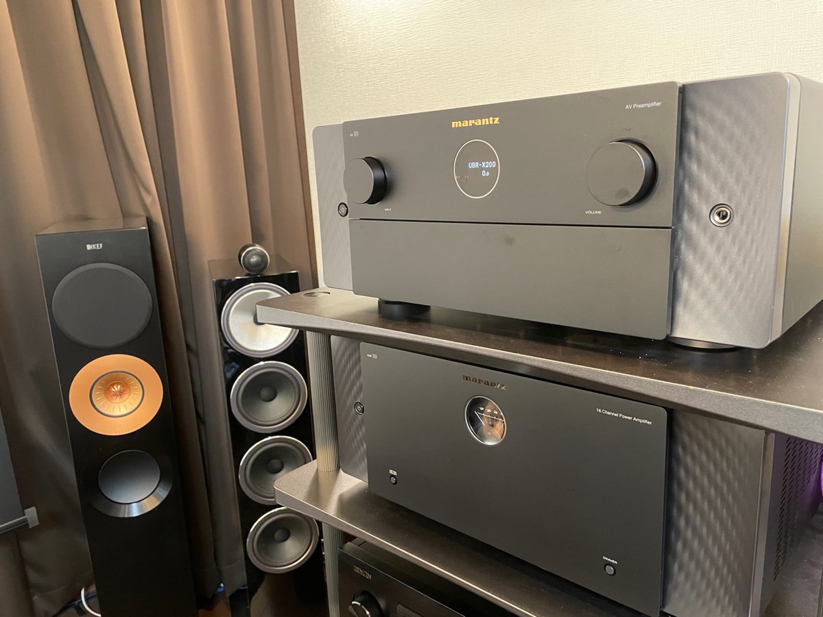 avac_japan's tweet photo. 【#イベント情報】 いよいよ明日から、アバック福岡店ではハイエンド・セパレートAVアンプ #marantz プリ #AV10 / パワー #AMP10 #KEF から英国にてハンドメイド製造『REFERENCE METAシリーズ』を使用したイマーシブオーディオ体験のイベントがスタート!! ☆イベント詳細https://t.co/7Jm3SXck6L https://t.co/I8lDgIhNzh