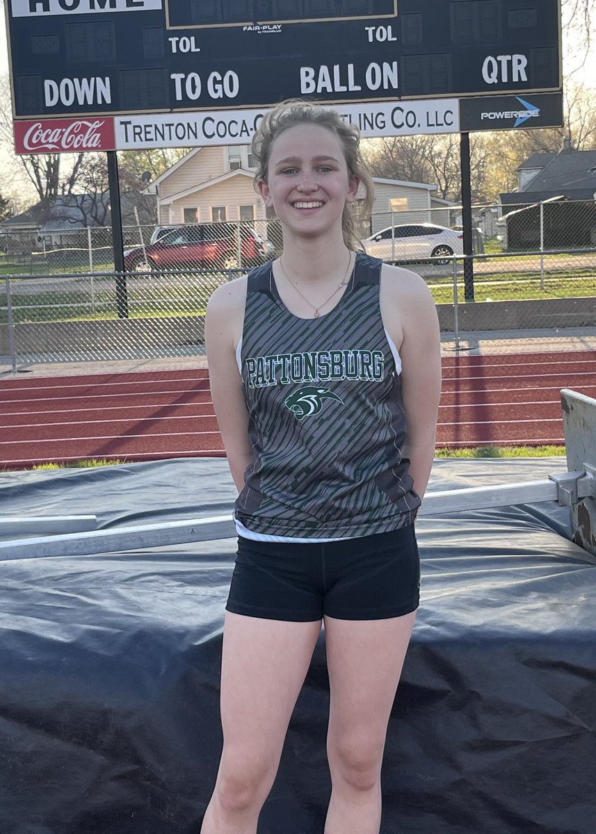 BrentJo96789496's tweet photo. Great meet today at the Trenton Relays today for the Pattonsburg girls. Annabelle Gardner school record high jump (2nd) 5’2” other medallist were: 4x200 (3rd), 4x100(4th), Katelyn Jones - Triple Jump (1st) PR 10.28, long jump (2nd) 100 (4th), Kelsey Crabtree- 2nd in both Hurdles https://t.co/I4L2aZ0fq8