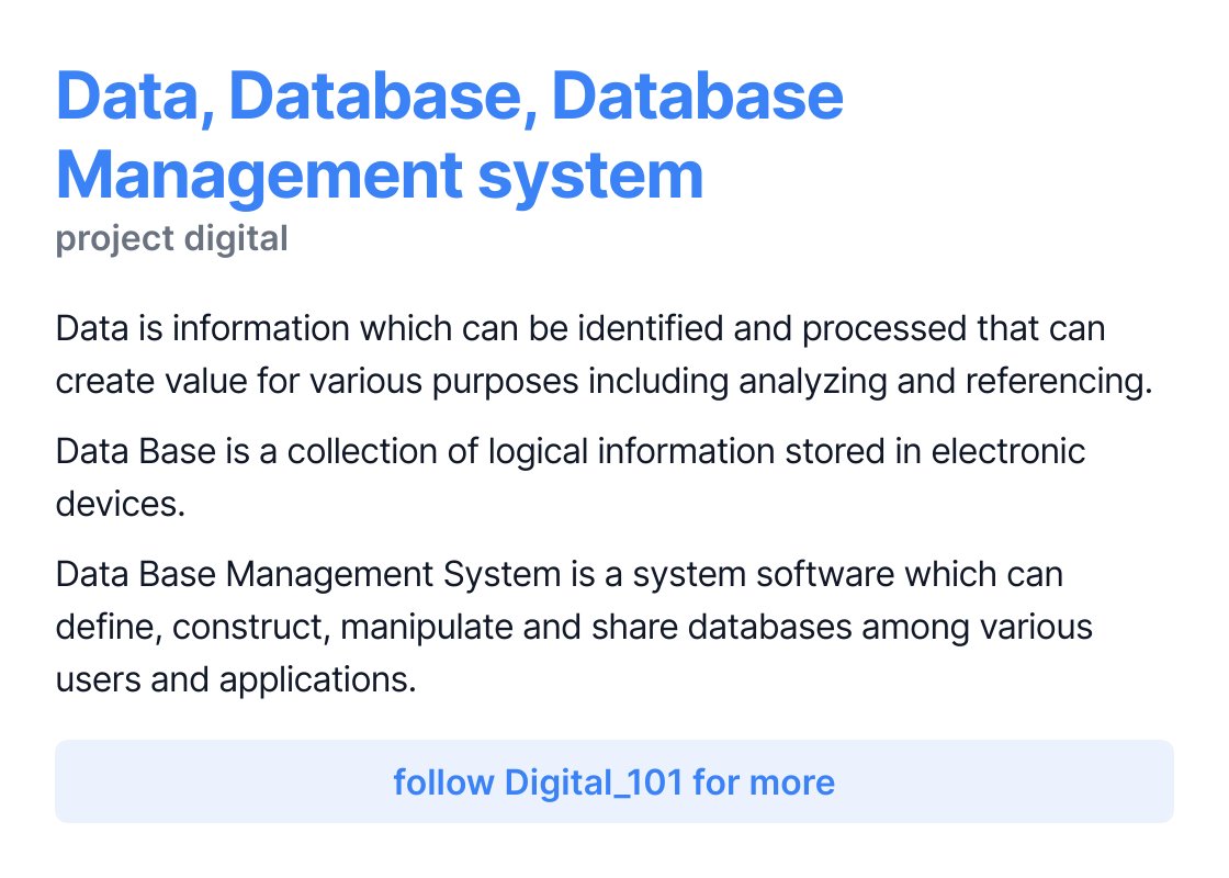 Digital_1O1's tweet photo. #Database #DatabaseModeling #DBMS https://t.co/EC1WjapMK8
