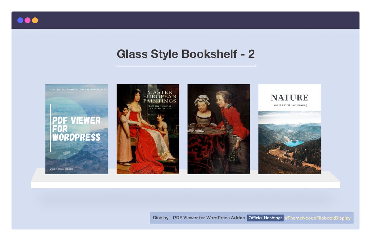 TNcFlipbook's tweet photo. #TNcFlipbookDisplay
Display- PDF Viewer for WordPress with Flipbook Addon.
👉Glass style Bookshelf - Demo 2
Check all demos:
https://t.co/DDO9oBkvRP
#Shelf #FridayFeeling #fridaynight #ShelfStyle #Flipbook https://t.co/SwcTwpGm03