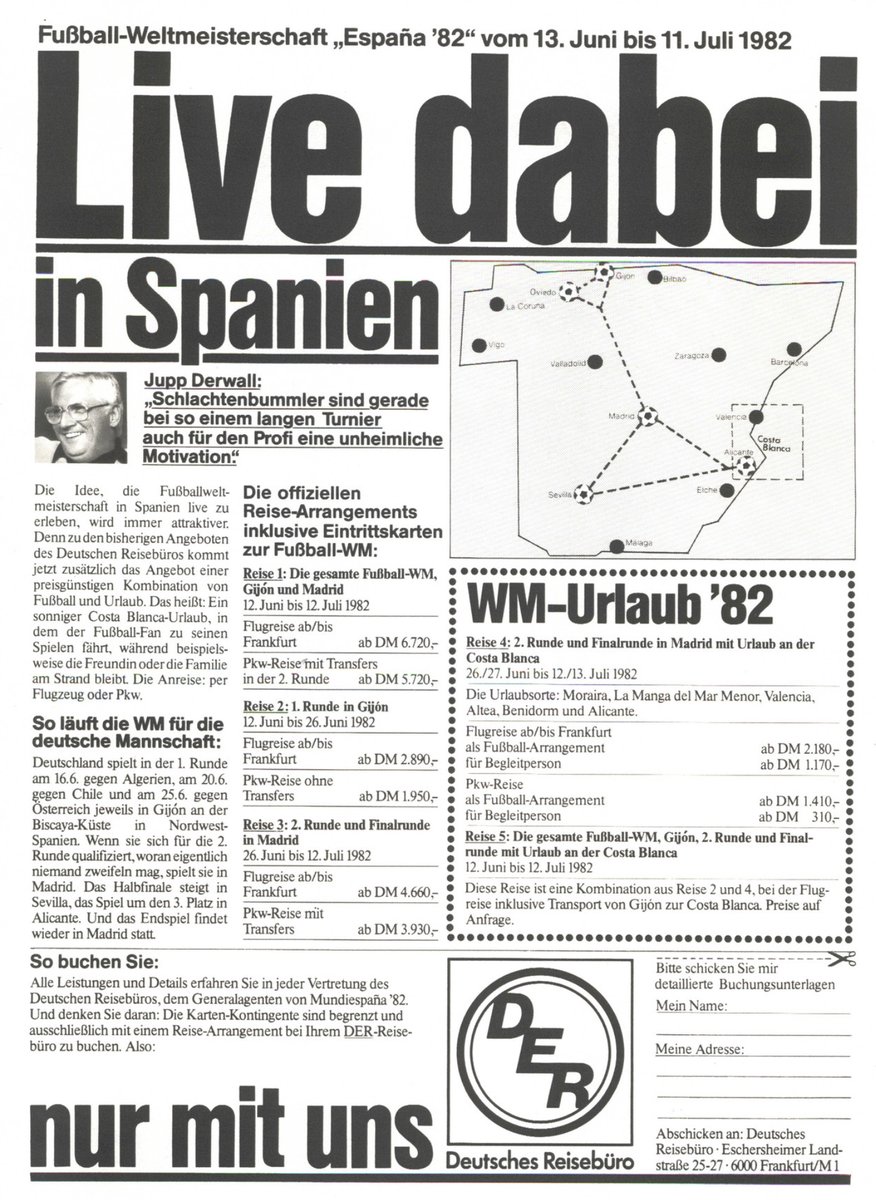 peterbahner's tweet photo. Für 2.890.- DM konnte man die „Schande von Gijon“ live im Stadion miterleben.
#WM82 #Espana82 #Gijon #FRGAUT https://t.co/akTKMaRRzf