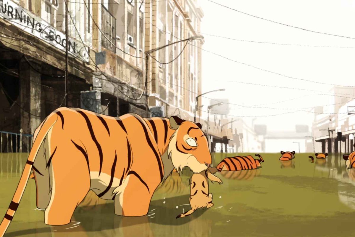 ¿Tienes 10 minutos? No te puedes perder WADE, un hermoso cortometraje animado distópico sobre tigres mágicos y calentamiento global. 

@gabysininternet nos platica sobre este gran trabajo indio, disponible en YouTube: bit.ly/3KYFihJ