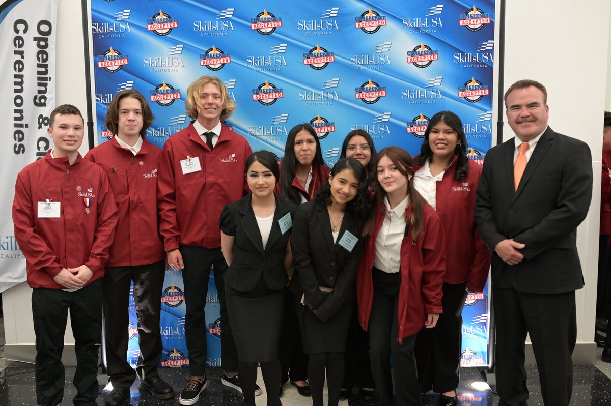 SBCountySchools's tweet photo. The 2023 @SkillsUSACA competition has officially begun! This weekend over 3,000 students from across #California will showcase their technical skills and compete for state recognitions! #SBCountySchools #Transforminglives #SLSC23 https://t.co/0SKYAbT8mk