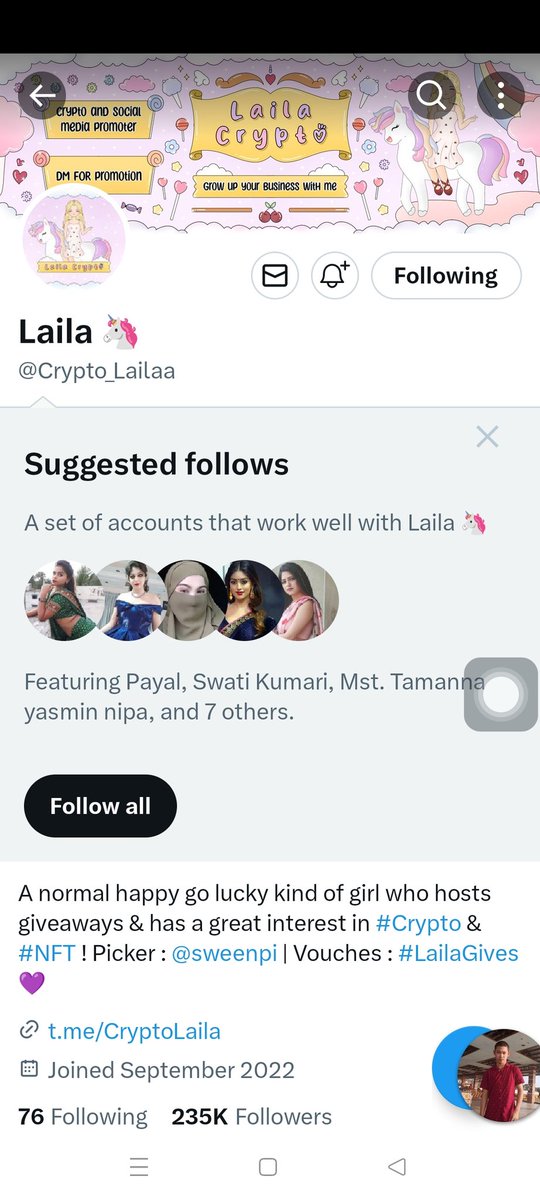 BigWinphonepls's tweet photo. @jihanicorn @Crypto_Lailaa @1tsmeAria @BeibzGiveaways @kilicaslan_tr https://t.co/Z0AorYQusO