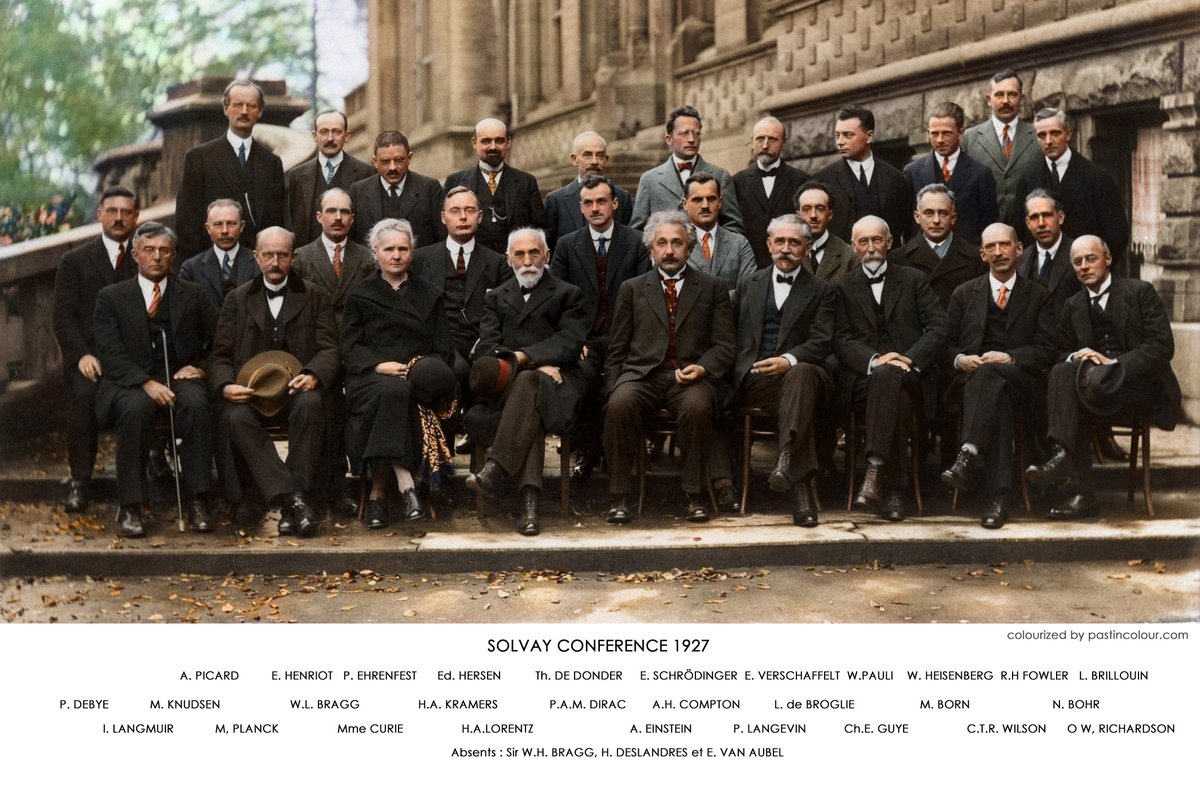 wiseinaction's tweet image. Changed the world for better. Trillions benefited. Highest level of #intelect. The most #intelligent group photo ever. 17 out of 29 Nobel Prize winners. Max Planck, Marie Curie, Albert Einstein,Max + Niels Bohr, Ralph Fowler, etc. The world salutes you. #africa #europe #usa #eu