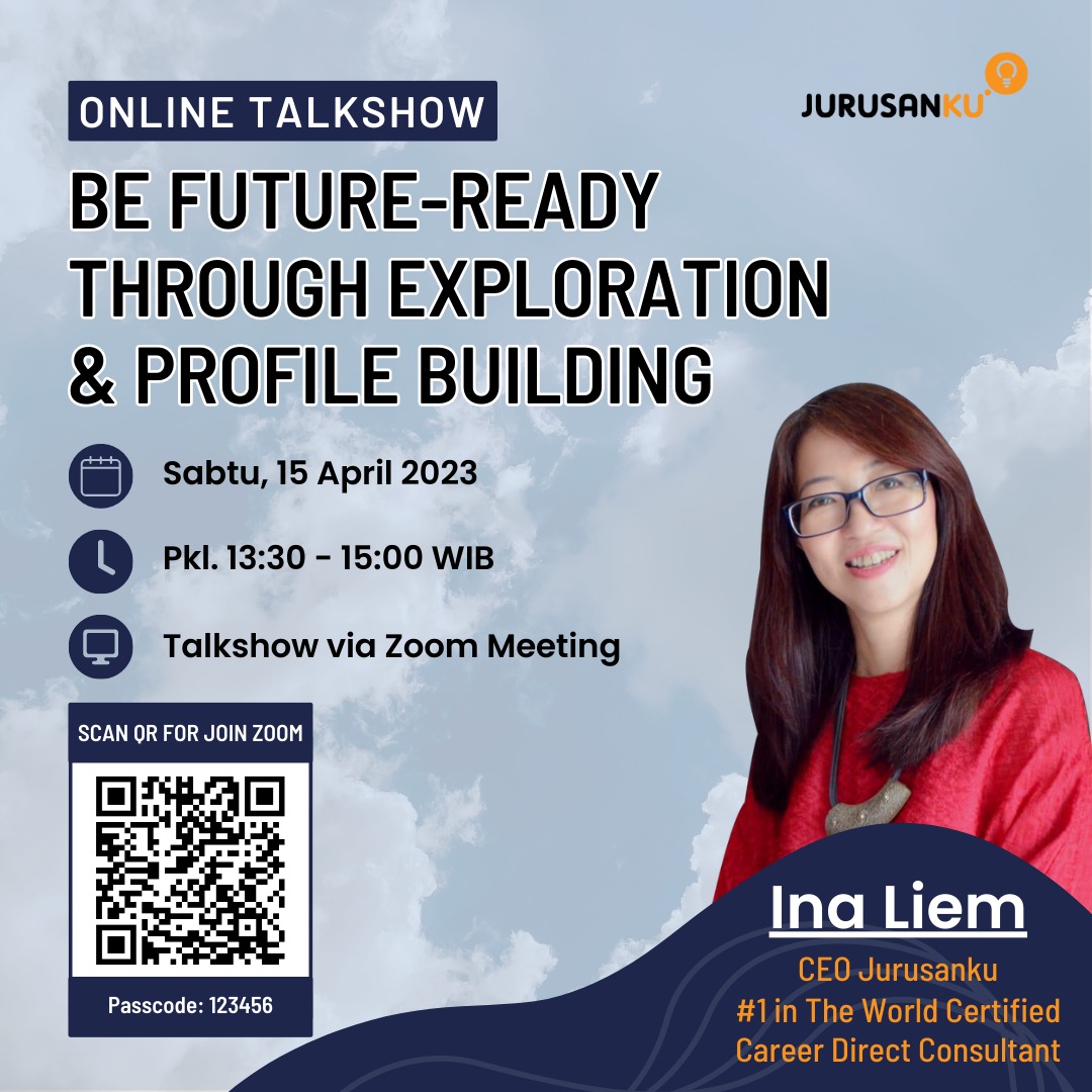 Besok Ina Liem akan menjadi pembicara dalam online talkshow yang diselenggarakan oleh All In Eduspace

Eventnya gratis! Tinggal scan qr-code untuk join di Zoom nya 😁

See you guys! 😉