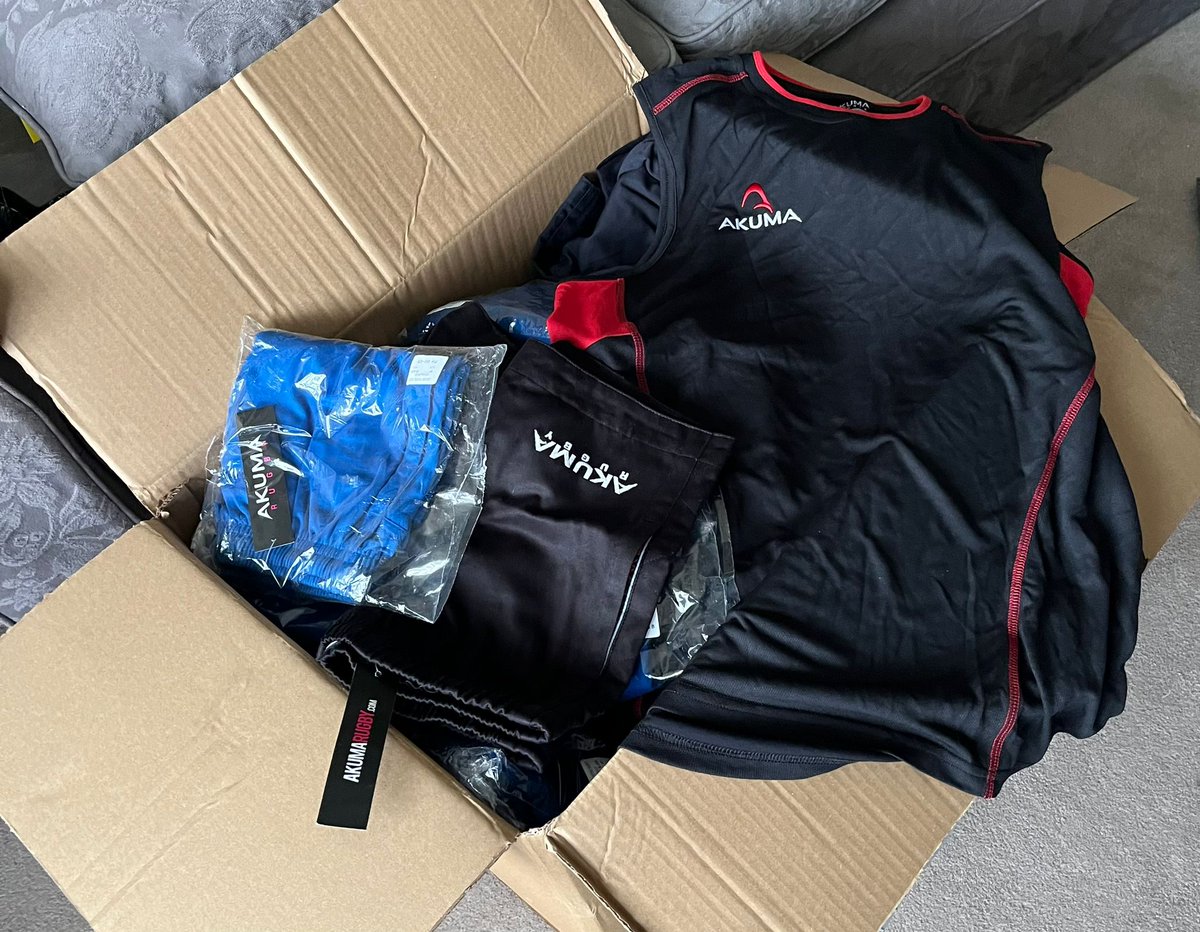 Some of the donations for the Vets tour to Jamiaca - these will be given to Jamaican schools.

Thanks to you all, our sponsors and partners <a href="/GeestShipping/">Geest Line Shipping</a> <a href="/JpShipping/">JP Logistics Solutions</a> #KN5 <a href="/Akuma_Sports/">AKUMA SPORTS</a> <a href="/ramrugbyuk/">Ram Rugby</a> <a href="/RC_Kingston/">Russell-Cooke Kingston</a> 1🌽🇯🇲