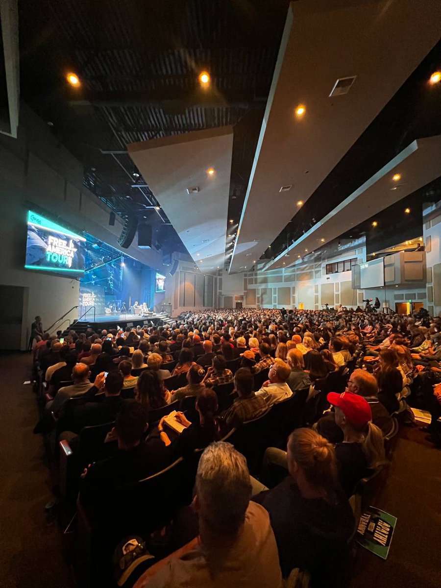 Thousands of people gathered tonight to hear about FAITH, LIBERTY, and HOPE in the future of our country at Destiny Christian Church in Sacramento, California. 

There is a remnant even in the bluest of states. There is hope.  Don't let anyone tell you otherwise.