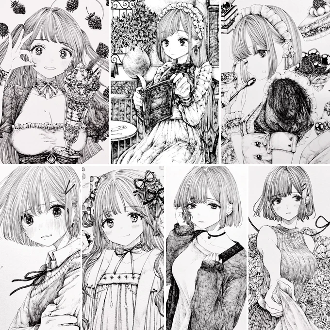 展示作品はこちらの7点と個人像作品が数点の予定です!
画像の7点については、本日下記時間に通販で販売いたします。

※イベント会場での販売はございませんのでご注意ください🙇‍♂️

✅絵画の販売について
◇【4月14日(金)20時】オープン
◇下記BOOTHにて販売
https://t.co/nRS8jtw4hI 