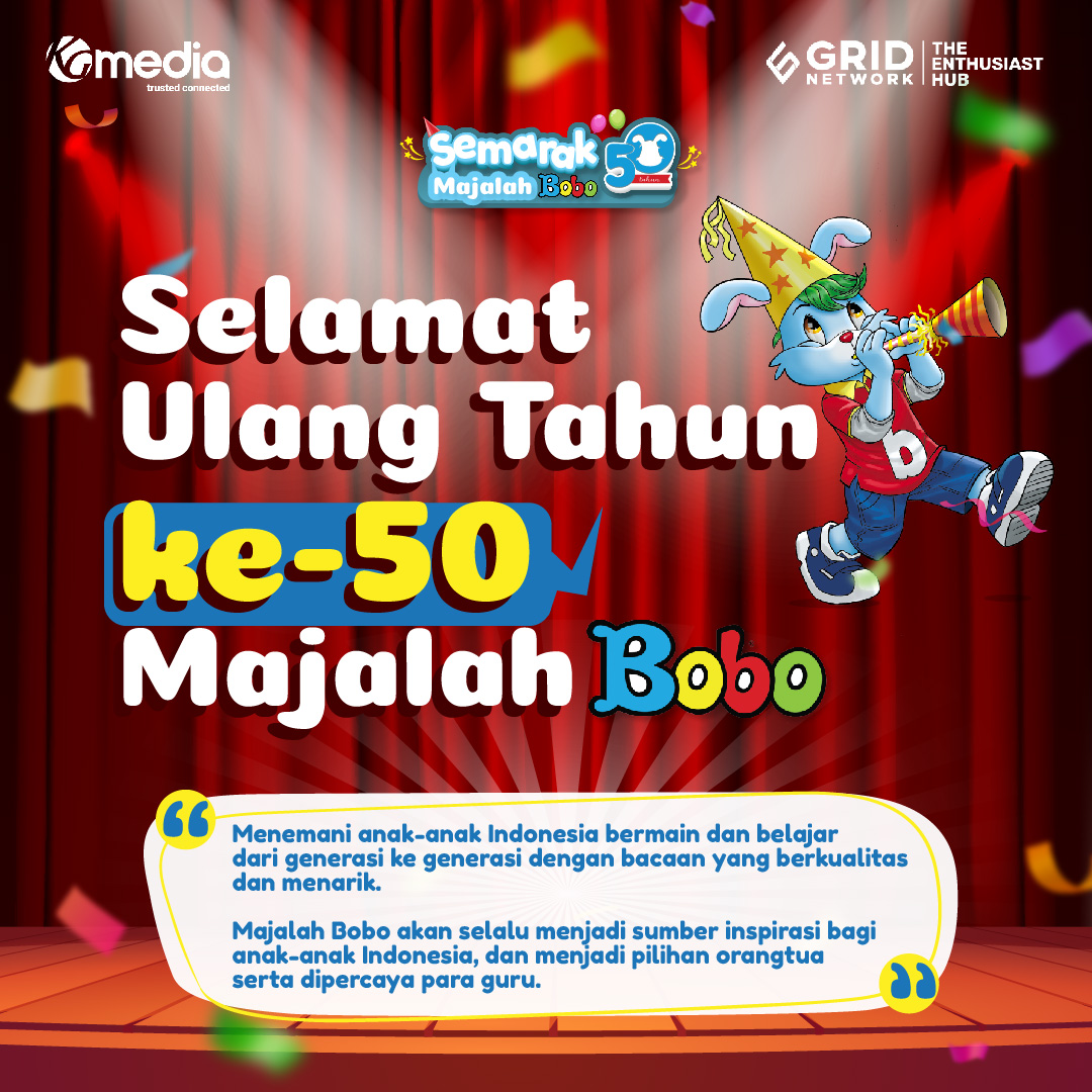 [Thread] 14 April 2023, Majalah Bobo tepat berusia 50 tahun. Sebuah perjalanan yang panjang, ya. Perkembangan teknologi yang semakin canggih, bukanlah penghalang bagi Majalah Bobo untuk tetap hadir di tengah anak Indonesia. #50tahunMajalahBobo2023