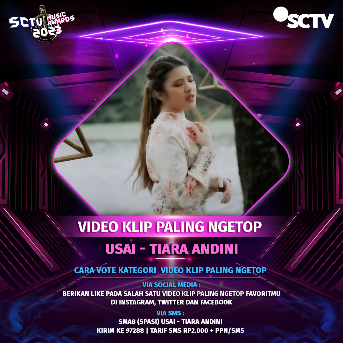 Yuk, dukung Usai - Tiara Andini untuk memenangkan "Video Klip Paling Ngetop" #SMA2023 dengan cara like postingan ini!

Periode vote: 10 April - 7 Mei 2023, pkl 23.59 WIB.

#VoteSMA2023
#SMA2023Tiara
#SCTVSpesial