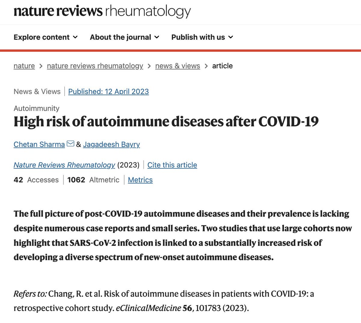 Looks like you guys are finally noticing the autoimmunity, huh?

We had to wait for the clinical manifestations, didn't we...