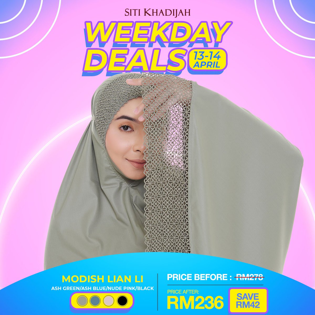 appleniaga's tweet photo. @roseswj Ada sis. Ada promosi baru Weekday Deal. Hari nie last promo 🥰☺️✨ https://t.co/AkR8j7Hoc1