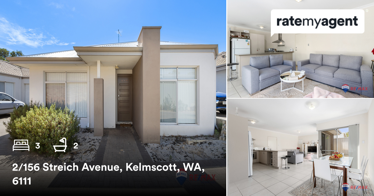 MitchellFamily6's tweet photo. 🛌 3 🛀 2
📍 2/156 Streich Avenue, Kelmscott, WA, 6111

My latest listing on #RateMyAgent.

https://t.co/x9tMXHJOxp

...
#ratemyagent #realestate #Remax_Southern_Stars https://t.co/ITCVTKwaCL