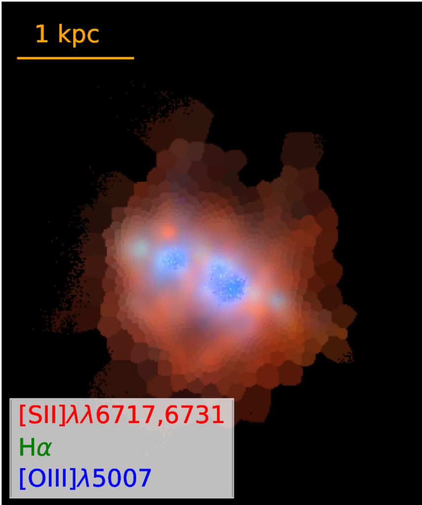 arXiver's tweet photo. UM 462, a local Green Pea galaxy analog under the MUSE magnifying glass [GA] https://t.co/dreyFNQOlU https://t.co/4D8UciS13f