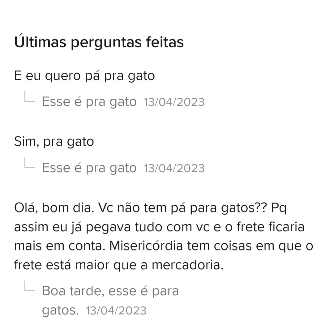 mkruzeiro's tweet photo. Eu procurando comedouro pra minha gata e me deparo com esse dialogo entre comprador e vendedor 🤣🤣🤣 to rindo faz 10h disso

@MercadoLivre https://t.co/OS0L0Fvo5a