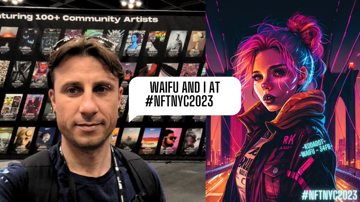 Metaverse meets real life at #NFTNYC2023 

<a href="/KodaDot/">Koda.art</a> waifu and I are attending via #tweetsfromspace

<a href="/cryptosatbot/">Cryptosat Bot</a> sign it in space!📡✍️🛰️

kodadot.xyz/rmrk/gallery/1…