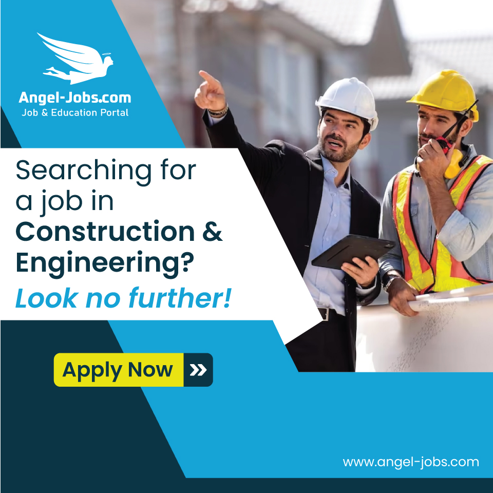 AngelJobsdotcom's tweet photo. Searching for a job in Construction &amp; Engineering? 
Look no further. Apply now! 

Email us at: info@angel-jobs.com
Learn More: https://t.co/VGX5PWv4d5

#Jobseekers #jobsearch #civilengineeringjobs #jobopening #jobs2023 #constructionjobs #jobsinabroad https://t.co/j9iq7PssK7