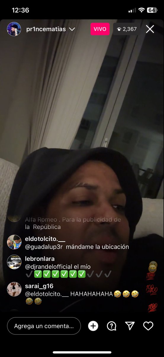Beth25_50's tweet photo. @ElDotolNastra   Acostado lo más seguro y el dotolcito por salir hacer desorden @matiasgarciard  mira el live era un tinder que tenía @eldotolcitooo https://t.co/1og9vDsUvP