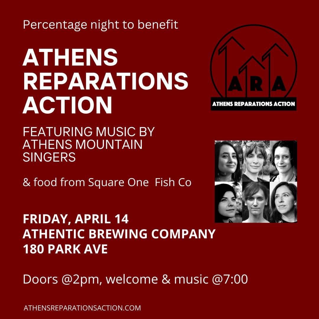 if you’re in the Athens area please consider swinging by for some good food/beer/music/discussions/donations today. ARA does amazing work in partnership with the Linnentown Project @athenticbrewing