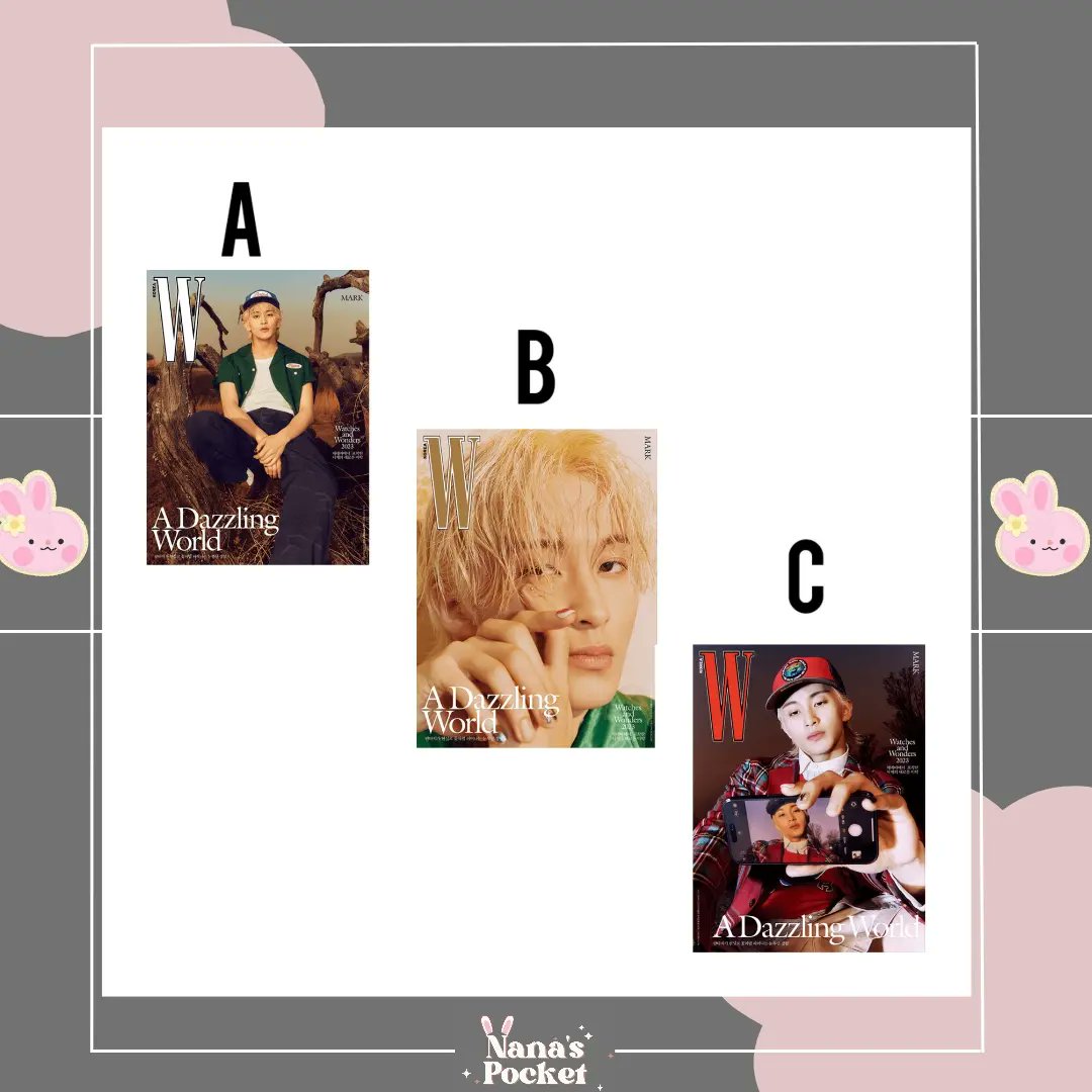 nanaspocket_'s tweet photo. OPEN PO W MAGAZINE 2023.05 May issue 
🐯 Cover NCT MARK 🐯

💰275.000 Dp 100.000

✅Bisa pilih Versi 
✅Ems &amp; Tax 
✅Go Line 
❌ Fee Packing 
📍Bekasi 
🔖Close TBA 

🖇Order form https://t.co/f8tWkcjMBP https://t.co/TZnv26OWb1