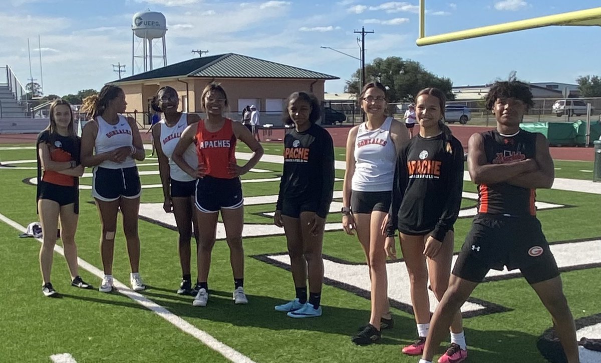 When life gives you hurdles…you just run over the top of them. GHS hurdle crew warm up! <a href="/ApachesGHS/">Apache Athletics</a>