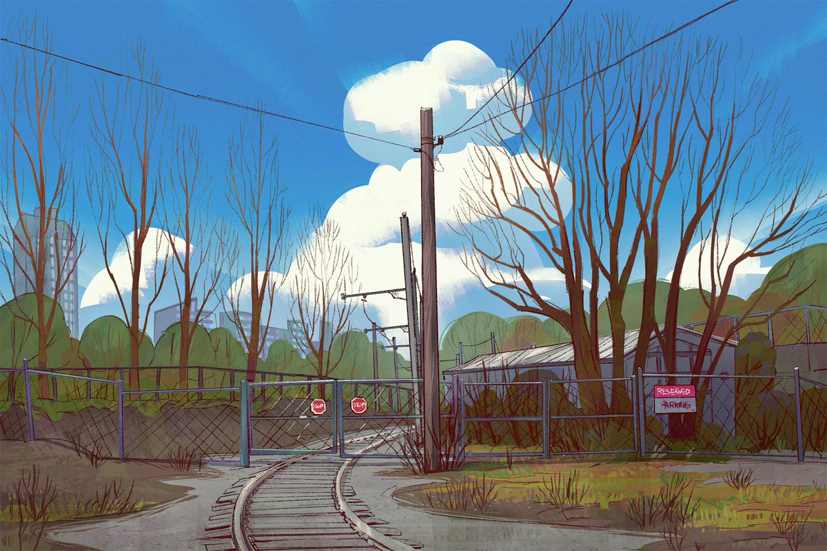 jacquie_art's tweet photo. #pleinAirpril 2023 day 13 - abandoned tracks https://t.co/kJDblRLMVi