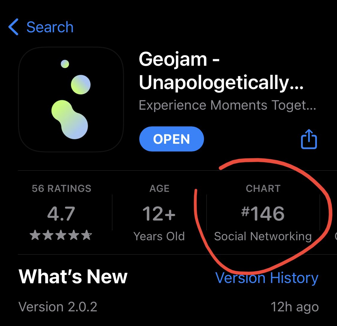 geojamofficial's tweet photo. The weekend is just starting 🔥 #146 in the App Store. $JAM https://t.co/0Fg2NIxR3T