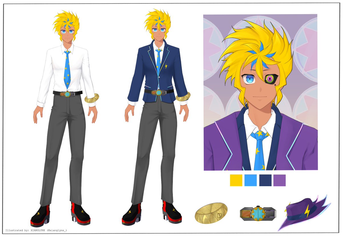 goldpiplup64's tweet image. "There won't BE a next time for you!"
My name is Gamma Kintaro, I'm an ex-teen idol turned detective!
While out solving cases, I do crime-fighting on the side as this city's "Kamen Rider", a masked hero! 
I do Twitch now since I saved the world! Come join! twitch.tv/golddouble