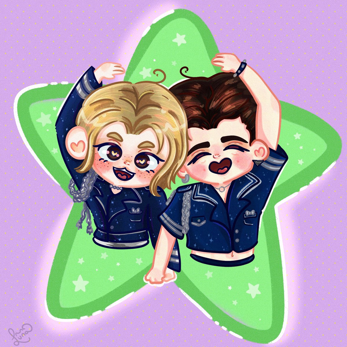 yaoiRat_'s tweet image. I'm still learning 😳👉🏻👈🏻 

But drawing kpop idols like bangchan or stray kids is so funny, you can be creative and colorful ✨❤️