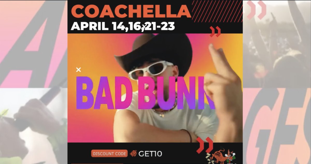 JackassTicket's tweet photo. Attention Coachella fans! 🎉🎶
🎟️ Don't miss this opportunity to save and have fun at the same time! 💰
Buy your tickets easily and safely at https://t.co/l8vIcKEapN!
PROMO CODE: GET10 @ checkout.
#CoachellaDiscount #coachella #ticketjackass #Badbunny #CalvinHarris https://t.co/zv6vLhDXx8