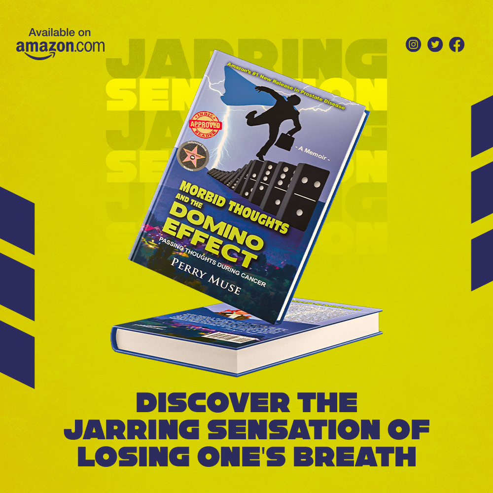 PerryMuse1's tweet photo. The #feeling of losing your #Breath is a jarring experience that can shake you to your core.
Get your hands on an unexpected #memoir by #PerryMuse a conqueror.
https://t.co/SRtD23TnZP
#author #amazon #struggle #ambition #writingcommunity #authors #writers #writersofttwitter #blog https://t.co/iSHQt96N0e