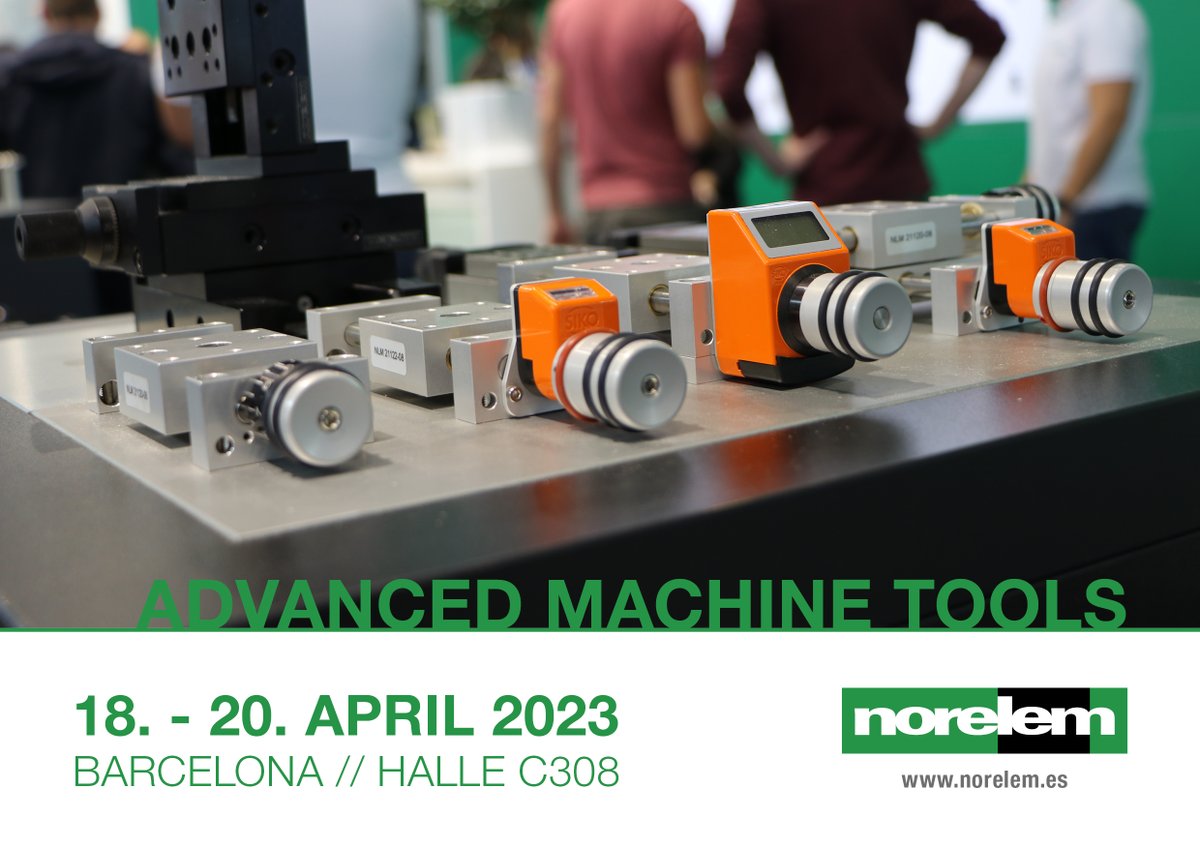 SAVE THE DATE!

Gerne begrüßen wir euch auf unserem norelem Stand in Halle C308 vom 18.04. bis 20.04.2023 auf der Advanced Machine Tools in Barcelona.

#norelem #norelemacademy #vorteilnormteil #vollsortiment #maschinenbau #anlagenbau #grüneslicht #messe #barcelona