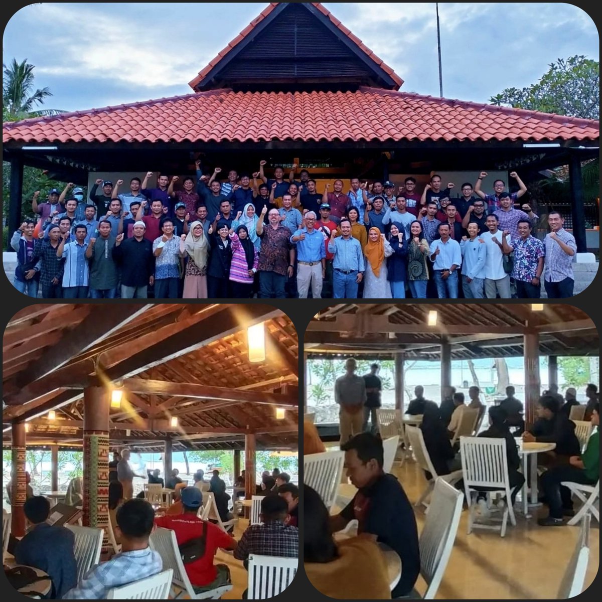 PT_JJAA's tweet photo. Senang-senang dan serius kerja keras kudu imbang,
Apalagi di Bulan Mulia.
Tim JJAA Berbuka Bersama di Krakatoa Resort bersama Presdir & Pendiri, ada juga kuis berhadiah, pengumuman membahagiakan, & saling menyemangati hadapi masa depan...
Juang Jaya, Jaya Jaya Jaya !!!
#JJAA https://t.co/s60AshWHbp